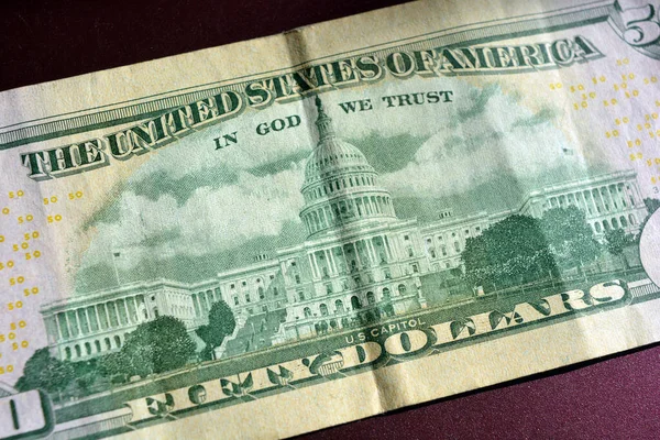 Φυσικό Αμερικανικό Χρήμα Χαρτονομίσματα Των Ηνωμένων Πολιτειών Της Αμερικής Στο — Φωτογραφία Αρχείου