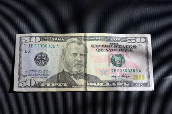 Monnaie Américaine Naturelle Billets Des États Unis Amérique Montant Cinquante — Photo