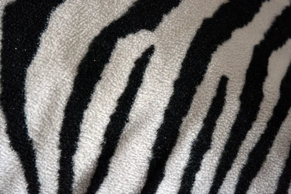 Soft Pleasant Fluffy Fabric Form Zebra White Tiger Colors Fabric — Zdjęcie stockowe
