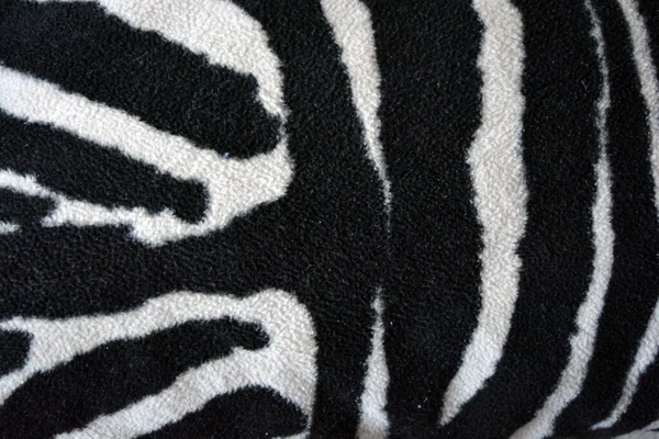 Soft Pleasant Fluffy Fabric Form Zebra White Tiger Colors Fabric — Stok fotoğraf