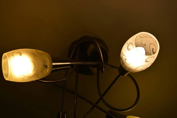 Ceiling Lighting Lighting Fixtures Chandelier Lamps Hanging Ceiling One Rooms — Stock Photo, Image