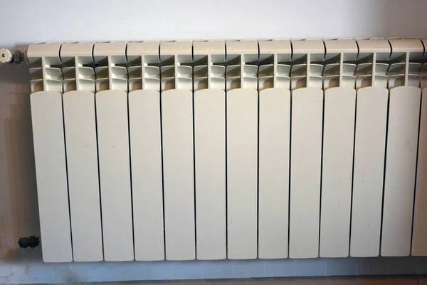 Construction Materials Accessories Heating Electronic Radiator Installed Wall House — Foto de Stock