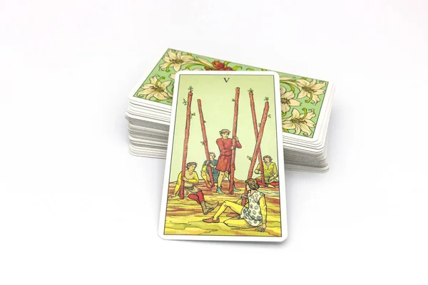 Bangkok Tailandia Septiembre Editorial Ilustrativa Jinete Waite Cartas Del Tarot — Foto de Stock