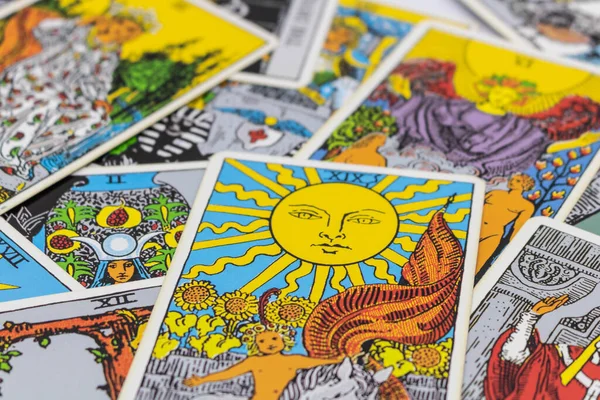 Bangkok Tailandia Noviembre Editorial Ilustrativo Rider Waite Cartas Del Tarot — Foto de Stock