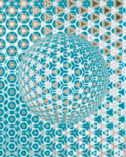 Colorful Orbs Abstract Illustration Virus Type Materials — Stock Photo, Image