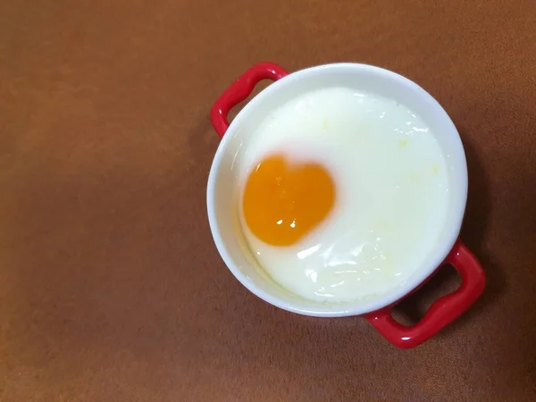Ontbijt Eten Met Zacht Gekookte Eieren Vintage Koffie Thaise Stijl — Stockfoto
