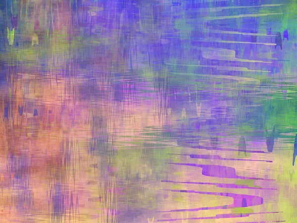 Texture abstraite avec des taches, des coups et des vagues - illustration générée par ordinateur — Photo