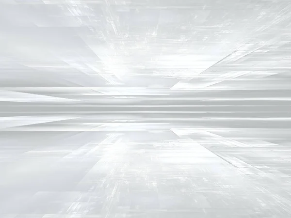 Λευκό fractal φόντο προοπτική - αφηρημένη 3d εικονογράφηση — Φωτογραφία Αρχείου
