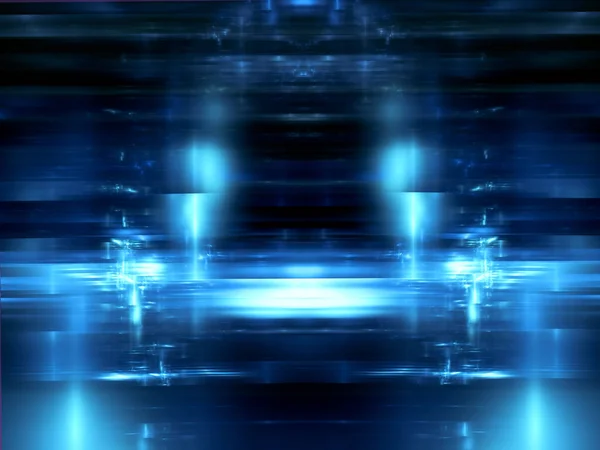 光沢のある濃い青の背景-抽象的なコンピュータイラスト — ストック写真
