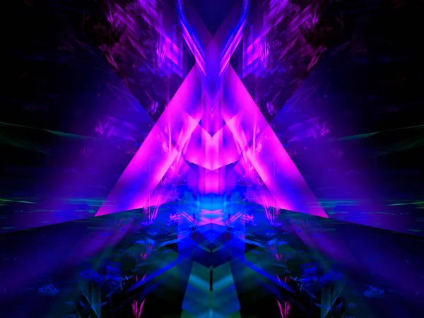 Синьо-фіолетовий фон - абстрактна 3d ілюстрація — стокове фото