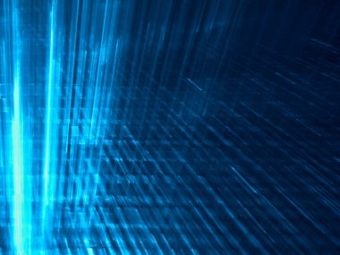 Işık efektleri ve kopyalama alanı ile çizgili arkaplan - 3d illüstrasyon