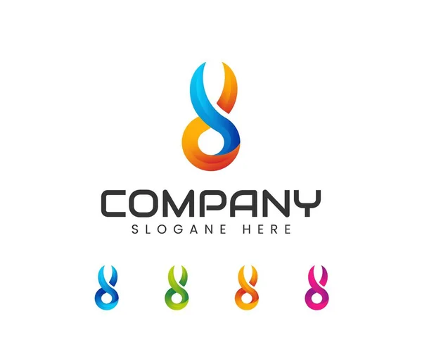 Infinity Fire Flame Logo Design Infinity Flame Fire Flame Infinity — Image vectorielle