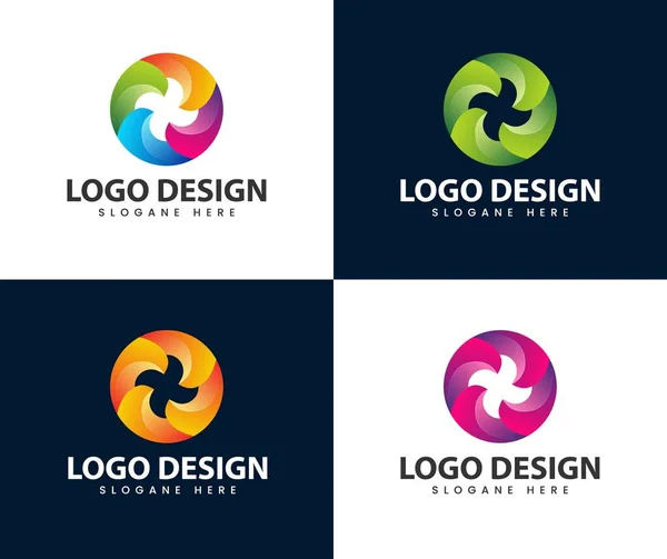 Abstract Rotate Modern Logo — Image vectorielle