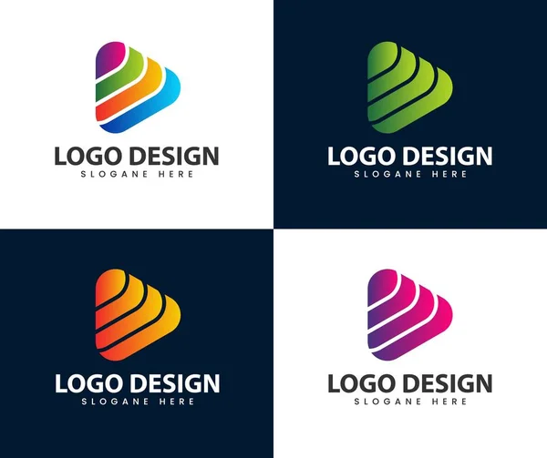 Abstract Rotate Modern Logo — Vector de stock