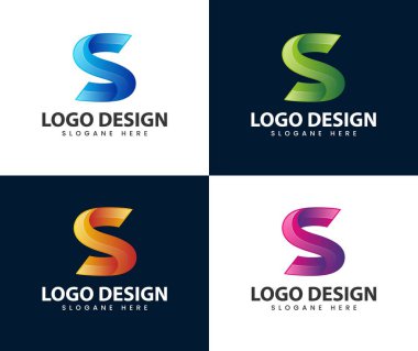 Modern 3d letter s logo design. Business corporate letter S logo design vector
