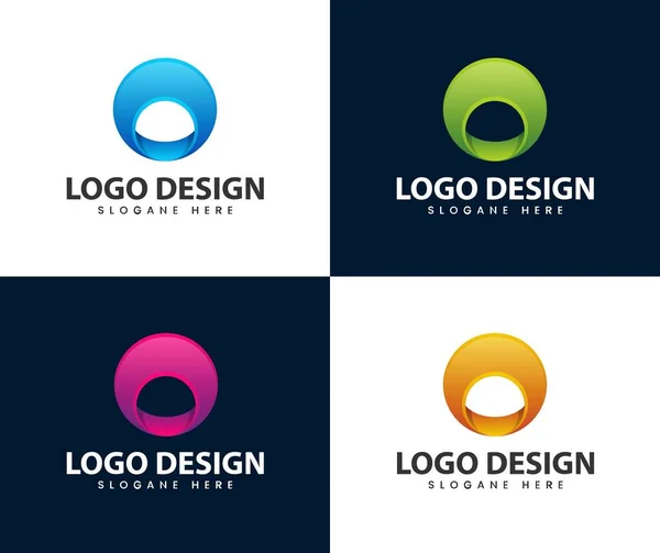 Circle Abstract Modern Logo Circle Abstract Modern Logo — Image vectorielle