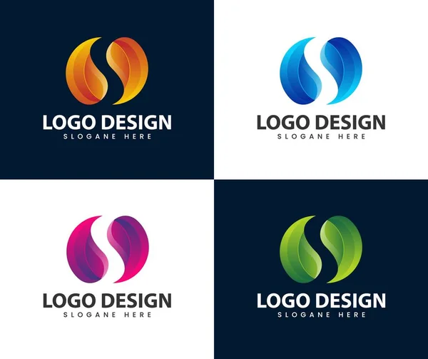 Abstract Modern Letter Logo Letter Logo Icon Design Template Elements — Stockvektor