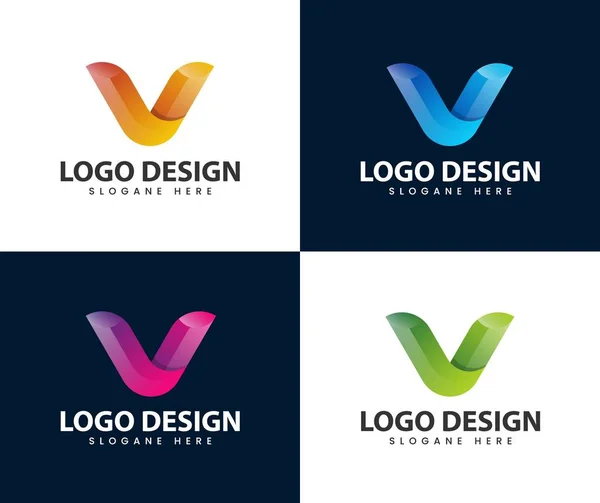 Abstract Modern Letter Logo Design Letter Sign Logo Template Vector — Vector de stock