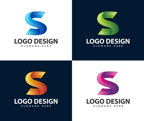 Modern Letter Logo Design Business Corporate Letter Logo Design Vector — 스톡 벡터