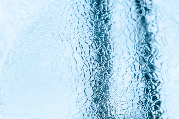 Abstraktní Textura Ledu Zmrazené Krystaly Rampouchy Bílém Pozadí Silný Mráz — Stock fotografie