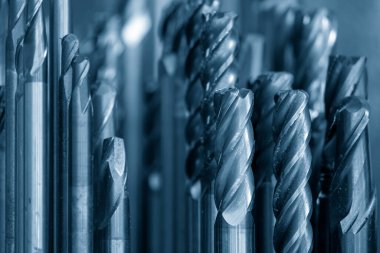 CNC değirmen makinesi için kullanılan çeşitli katı karpit bitiş değirmeni araçları. Makine merkezi için kesme aracı.