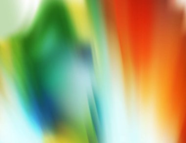 Colorful radial blur background. Vector illustration with green, red and yellow colors