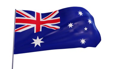 Vector Flag of Australia on white background