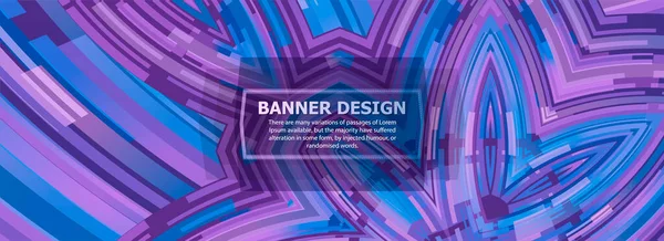 Blauer und lila abstrakter Hintergrund mit vielen Linien in violetten und blauen Farben. Abstrakte geometrische lila moderne stilvolle glatte dunkle Banner Hintergrund. Vektor — Stockvektor