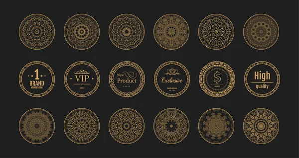 Düğün kartları için retro dekorasyon vektör seti, dekorasyon kartları, farklı basılı ürünlerin çerçeve başlığı.