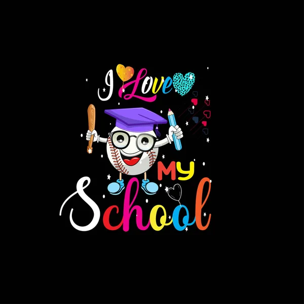 Back School Typography Shirt Design Vector — Stock Vector