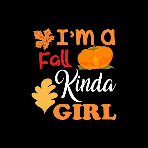Autumn Fall Typography Shirt Design Vector — Wektor stockowy