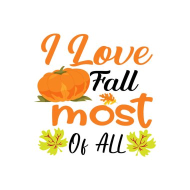 Autumn Fall tipografi T-shirt tasarım vektörü