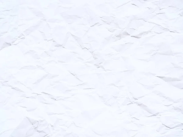 Kırışık beyaz kağıdın arkaplanı soyut bir doku olarak