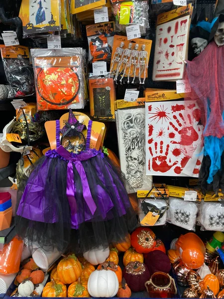 Ryazan Russie Octobre 2021 Joyeux Halloween Vitrine Avec Des Marchandises — Photo