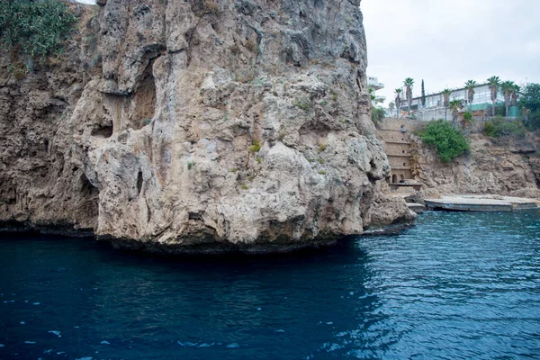Rocky Sea Cliff Antalya Turkey — 스톡 사진