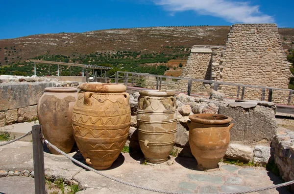 Pot Tanah Liat Istana Knossos Stok Gambar Bebas Royalti