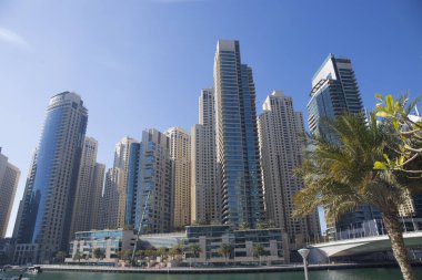 Dubai, BAE - 04 Mart 2018 Marina Körfezi