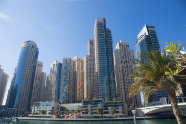 Dubai, BAE - 04 Mart 2018 Marina Körfezi