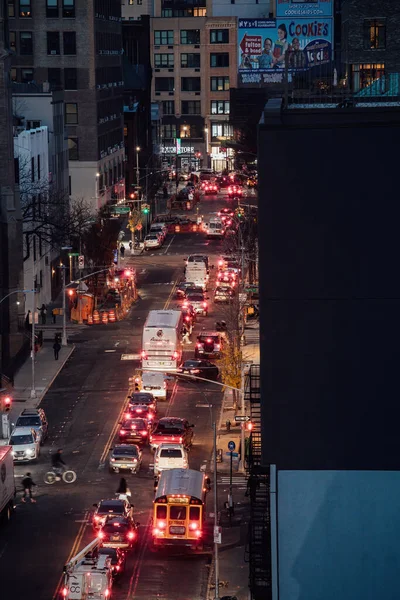 Pendlare fast i trafikstockning, Brooklyn NY — Stockfoto