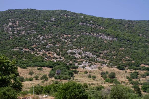 Vista Para Colina Verde Paisagem Montanhosa Campo Turquia — Fotografia de Stock