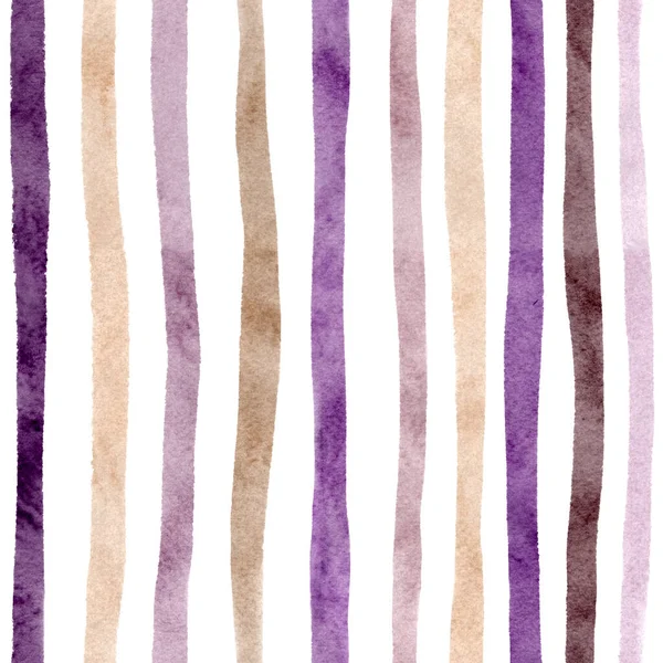 Nahtloses Muster mit handgemalten Pinselstrichen, gestreifter Hintergrund — Stockfoto