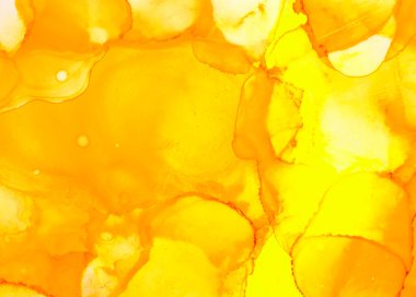 Sarı alkol sanatı soyut sıvı resim arka plan alkol mürekkebi tekniği