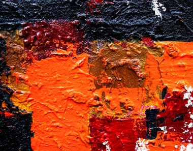 Soyut Çağdaş Sanat arka planı El boya fırça darbeleri çizdi