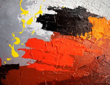 Soyut sanat geçmişi. Tuval üzerine yağlı boya boya. Çok renkli parlak doku.