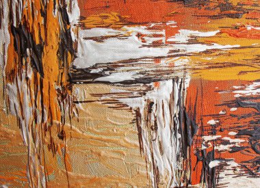 Soyut Çağdaş Sanat arka planı El boya fırça darbeleri çizdi