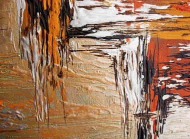 Soyut sanat geçmişi. Tuval üzerine yağlı boya boya. Çok renkli parlak doku.