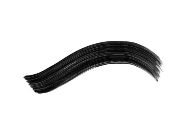 Beyaz arkaplanda siyah fırça darbeleri