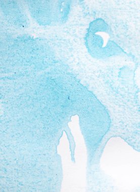 mavi boya soyut arkaplan dokusu kağıt üzerine suluboya posterlerin, kartların, davetiyelerin, duvar kağıtlarının modern tasarımı