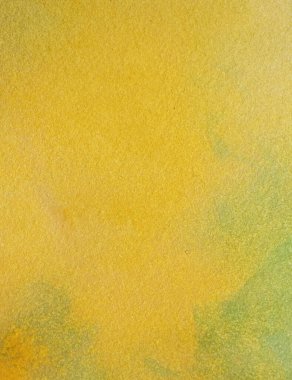Sarı ve yeşil boya soyut sanat arkaplan dokusu kağıt üzerine suluboya posterlerin, kartların, davetiyelerin, duvar kağıtlarının modern tasarımı