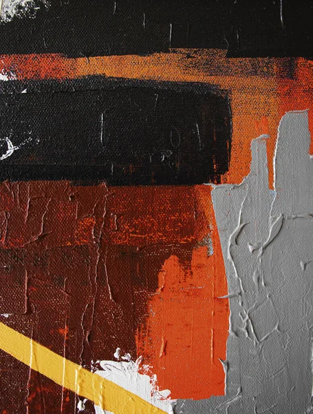 Çizimi Yağlı Boya Boya Fırça Darbeleri Modern Soyut Resim — Stok fotoğraf